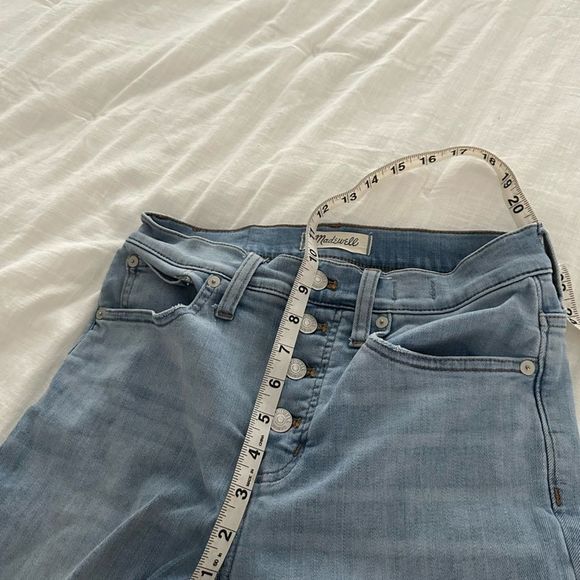 Madewell Women’s 25 Cali Demi Boot Jeans Bronson Wash Button Front - Picture 3 of 9